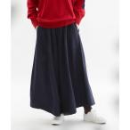 リネンビエラ起毛フレアーマキシパンツ