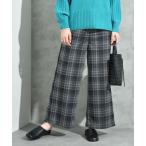 ウールライクカットチェック柄ウエ
