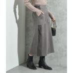 スエード＊リブワークスカート