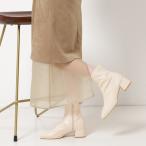 ショッピングファッションセール対象商品 【ブラックフライデーセール対象】スクエアショートブーツ レイン対応