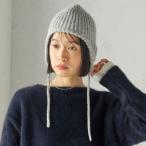 ショッピングブローチ perah: ブローチ 付 イヤー フラップ ラメ ニット キャップ