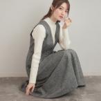 ショッピングラメ 【通勤・大人上品】ラメツイード ジャンパースカート