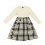 【雑誌掲載商品】チェック ドッキング ワンピース(ベビーサイズ)