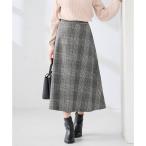 ショッピング宝島 【雑誌InRed(宝島社)1月・2月合併号掲載】チェック柄フレアスカート