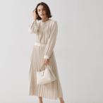 ショッピングセレモニー ≪通勤・セレモニー対応≫ジョーゼットプリーツワンピース【洗濯機OK】