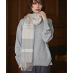 カシミヤ チェック マフラー