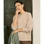 ショッピングスパンコール 【カタログ掲載】ウールカシミヤブレンドスパンコールラグランスリーブ ニット