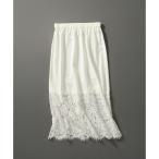 【LEE10月号掲載/洗える】レースコンビ ペチコート スカート