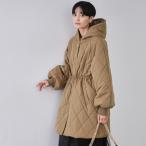 ショッピングクリップ 撥水キルティングロングコート【洗える】