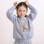 ショッピングアニマル 【裏起毛】アニマルいろんなクマサガラ刺しゅうトレーナー(80~130cm)