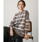 【SLOW/一部店舗限定】ソフトウール ボーダー ニット