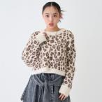 インナーつきシャギークロップドニット