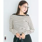 リブボートネックカットソー 全4色