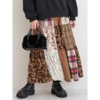 パッチワークロングスカート