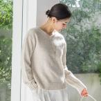 ショッピングスパンコール スパンコールラメVネックニット≪洗える≫