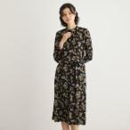 ショッピング柄 【洗える／ジャージ素材／同柄アイテムあり】ベリーズ スペースド柄ワンピース