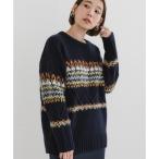 F by ROSSO　ノルディック柄ニットプルオーバー