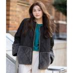 ショッピングコンビ フェイクファーコンビキルティング アウター