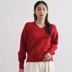 ショッピングラメ Vネックラメニット【洗濯機OK】