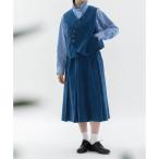 別珍タックプリーツスカート