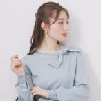 ショッピングリボン サイドリボンバイカラーニット【洗濯機OK】