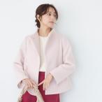 【日本製】スタンドカラーのショート丈コート