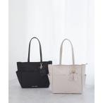 ショッピングリボン 撥水加工リボンチャームマルチポケットトートM