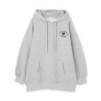 ショッピングlovetoxic 【LTXC】【綿100％】バックロゴチュニックパーカ