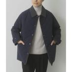 ショッピングキルティング 襟コーデュロイ 中綿キルティングジャケット