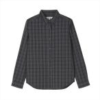 【Pitta Re:)】 カジュアルシャツ チェック柄 ボタンダウン衿 長袖 レディース
