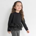 【あったか】裾ドットティアード裏起毛チュニック