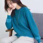 【ほんのりラメ感◎】ケーブル柄ニット