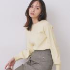 ショッピングラメ ラメスカラップビジューデザインニット【洗濯機OK】《6colS〜LL》