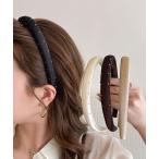 スタッズ付き サテンカチューシャ 韓国風