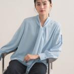 【セレモニー／洗える】ジョーゼットボウタイブラウス