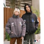 ショッピングオリジナルデザイン 【PEANUTS×MLB】オリジナルデザイン ナイロンパファージャケット 中綿ジャケット