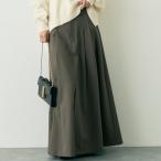 【人気追加】 タックフレアマキシスカート