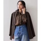 サテンボウタイブラウス