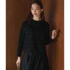 【WEB＆一部店舗限定】フリルボーダー ニット