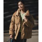 ショッピングハイネック 【Oggi掲載】シレータフタ ハイネック ショート ダウンコート