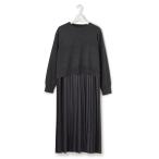 ショッピングコンビ ニットセットアップ プリーツコンビ ワンピース