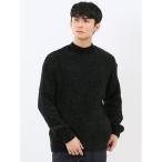 【ハンドウォッシャブル セータ―】タカキュー モール幾何学柄 モックネックニット