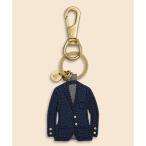 カウレザー　ネイビーブレザー　キーフォブ