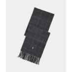 リバーシブル ウィンドウペン ウールブレンド マフラー