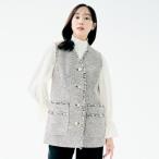 ショッピングジレ 【オンオフ使える】スラブツイード ジレ