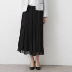 【入卒セレモニーウエストゴム洗える】シフォンプリーツスカート