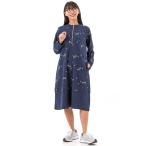 ショッピングうさぎ うさぎとデイジープリント裏毛ワンピース