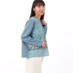 ショッピングローン コットンローンフローラルメドウプリント+ソフト天竺カットソー