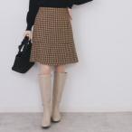 ショッピングスパンコール ラメスパンコール千鳥柄ペプラムミニスカート【洗濯機OKイージーアイロン】