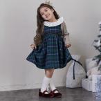 チェックドッキングワンピース